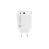 NATEC ŁADOWARKA SIECIOWA RIBERA USB-A + USB-C 20W POWER DELIVERY BIAŁA NUC-2061