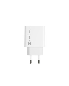 NATEC ŁADOWARKA SIECIOWA RIBERA USB-A + USB-C 20W POWER DELIVERY BIAŁA NUC-2061
