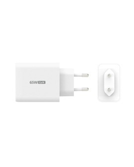 Ładowarka sieciowa j5create 65W GaN USB-C 3-Port Charger - EU (2xUSB-C 1xUSB3.0 kolor biały) JUP3365E-EN