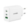 Ładowarka sieciowa j5create 65W GaN USB-C 3-Port Charger - EU (2xUSB-C 1xUSB3.0 kolor biały) JUP3365E-EN