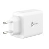 Ładowarka sieciowa j5create 65W GaN USB-C 3-Port Charger - EU (2xUSB-C 1xUSB3.0 kolor biały) JUP3365E-EN