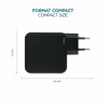Mobilis Charger 100W 2USB C 1USBA GaN cable 100W Laptop, Smartfon, Tablet Czarny Prąd przemienny Wewnętrzna