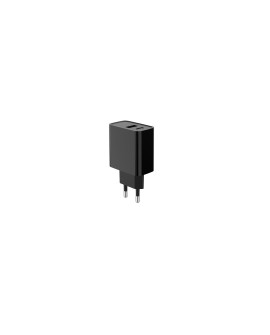 GEMBIRD 2-PORTOWA SZYBKA ŁADOWARKA SIECIOWA POWER DELIVERY USB TYP-C, 20W, CZARNA
