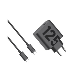 Motorola moto charger 125W black, USB C-C, Black