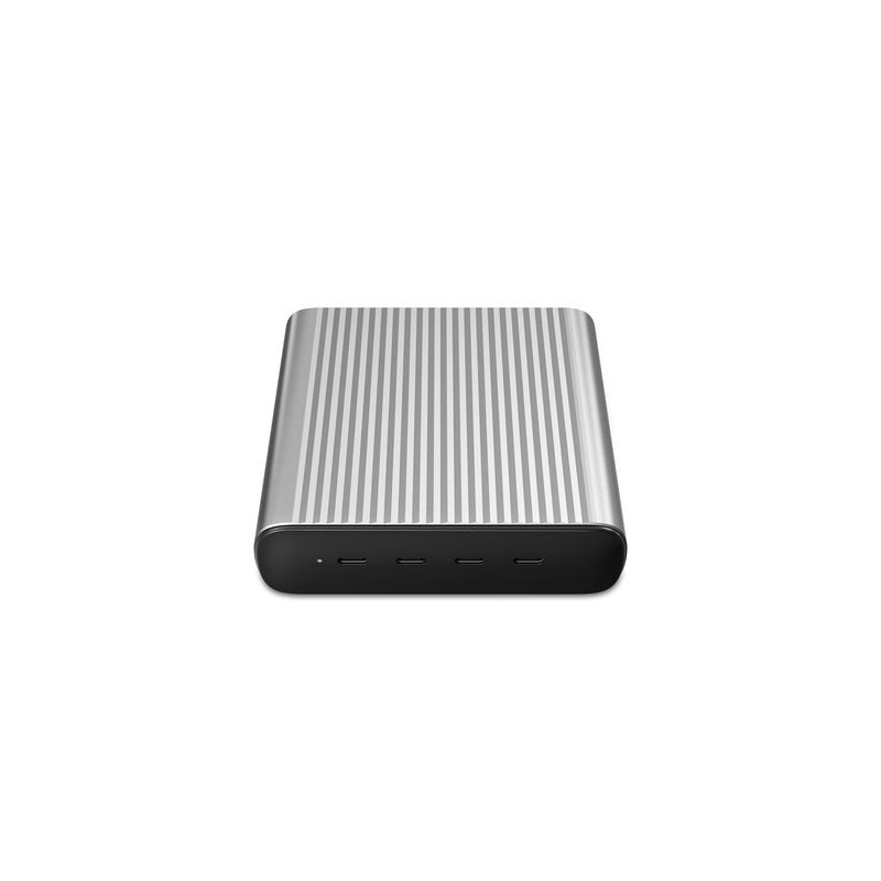 HYPER 245W GaN Desktop Charger Laptop, Smartfon, Tablet Czarny, Srebrny Prąd przemienny, Bateria Szybkie ładowanie Wewnętrzna