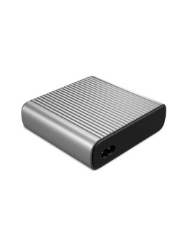 HYPER 245W GaN Desktop Charger Laptop, Smartfon, Tablet Czarny, Srebrny Prąd przemienny, Bateria Szybkie ładowanie Wewnętrzna