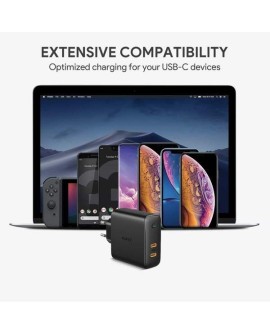 AUKEY PA-D5 ŁADOWARKA SIECIOWA 63W 2XUSB PD 3.0