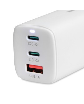 ŁADOWARKA SIECIOWA I-BOX C-65 GAN PD65W KABEL, BIAŁA