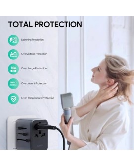 AUKEY PA-TA07 ŁADOWARKA PODRÓŻNA UK USA EU AUS CHN