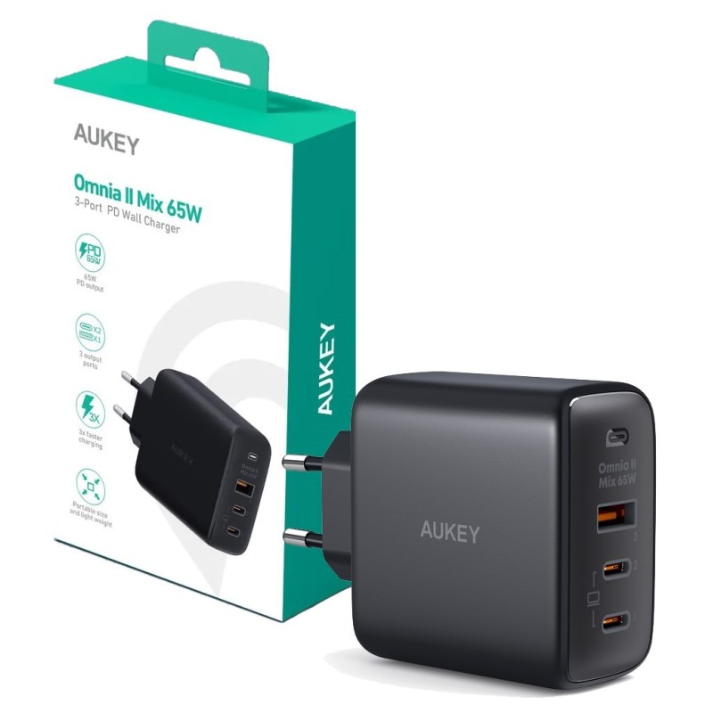 AUKEY PA-B6T OMNIA II MIX GAN USB-C 65W PD 3.0