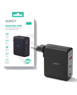 AUKEY PA-B7O ŁADOWARKA SIECIOWA GAN USB-C 140W PD