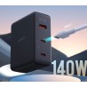 AUKEY PA-B7O ŁADOWARKA SIECIOWA GAN USB-C 140W PD