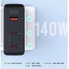 AUKEY PA-B7O ŁADOWARKA SIECIOWA GAN USB-C 140W PD