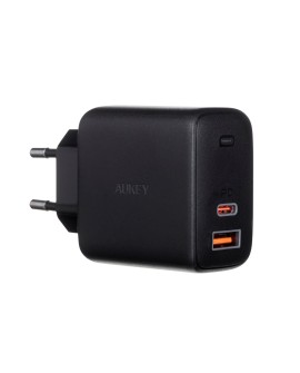 AUKEY PA-B3 BLACK ŁADOWARKA SIECIOWA 65W 2XUSB-C