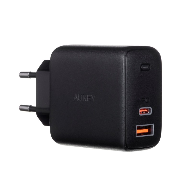 AUKEY PA-B3 BLACK ŁADOWARKA SIECIOWA 65W 2XUSB-C
