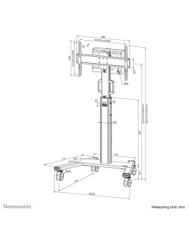 Neomounts FL50S-825WH1 uchwyt do tablic informacyjnych 190,5 cm (75") Biały