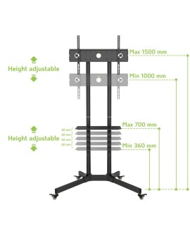 TECHLY STOJAK MOBILNY TV LED/LCD 30-65 CALI 60KG 1
