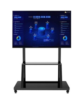 TECHLY STOJAK MOBILNY TV LED/LCD/PDP 55-100 CALI 150KG Z PÓŁKĄ ICA-TR30