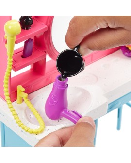 Barbie Salon fryzjerski Totally Hair Zestaw + Lalka HKV00