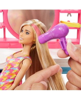 Barbie Salon fryzjerski Totally Hair Zestaw + Lalka HKV00