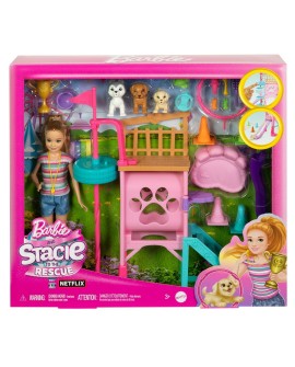 Barbie Plac zabaw piesków + Stacie Zestaw filmowy HRM10 MATTEL
