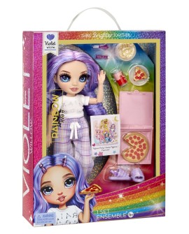 Rainbow High Junior High PJ Party Fashion Doll- Violet (Purple)