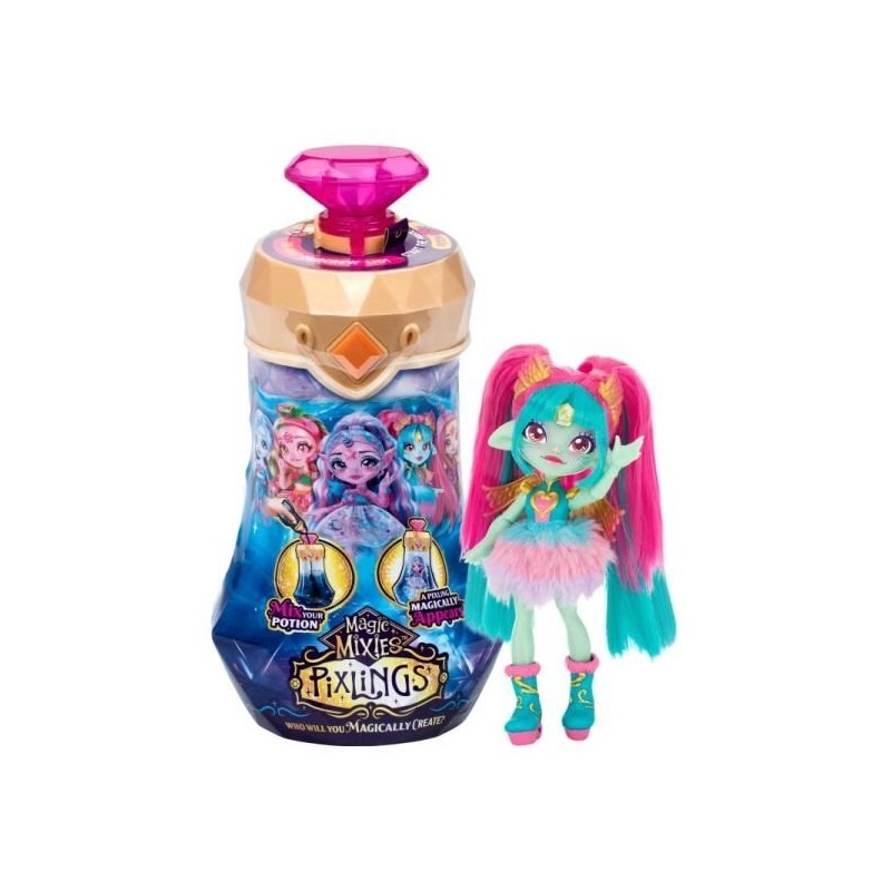 Magic Mixies Lalka Pixlings Smoczyca turkusowa 14877