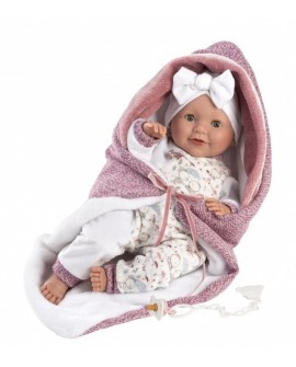 Lalka 74040 bobas Lala w r?owym beciku 42cm