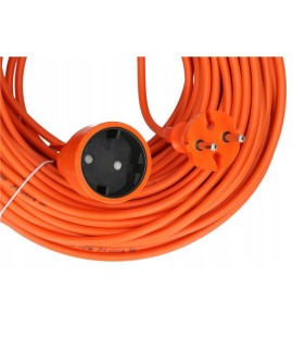 AWTOOLS PRZEDŁUŻACZ OGRODOWY JEDNOGNIAZDOWY 40m BEZ UZIEMIENIA / 2x1,0mm / 6A / 230V / 1500W