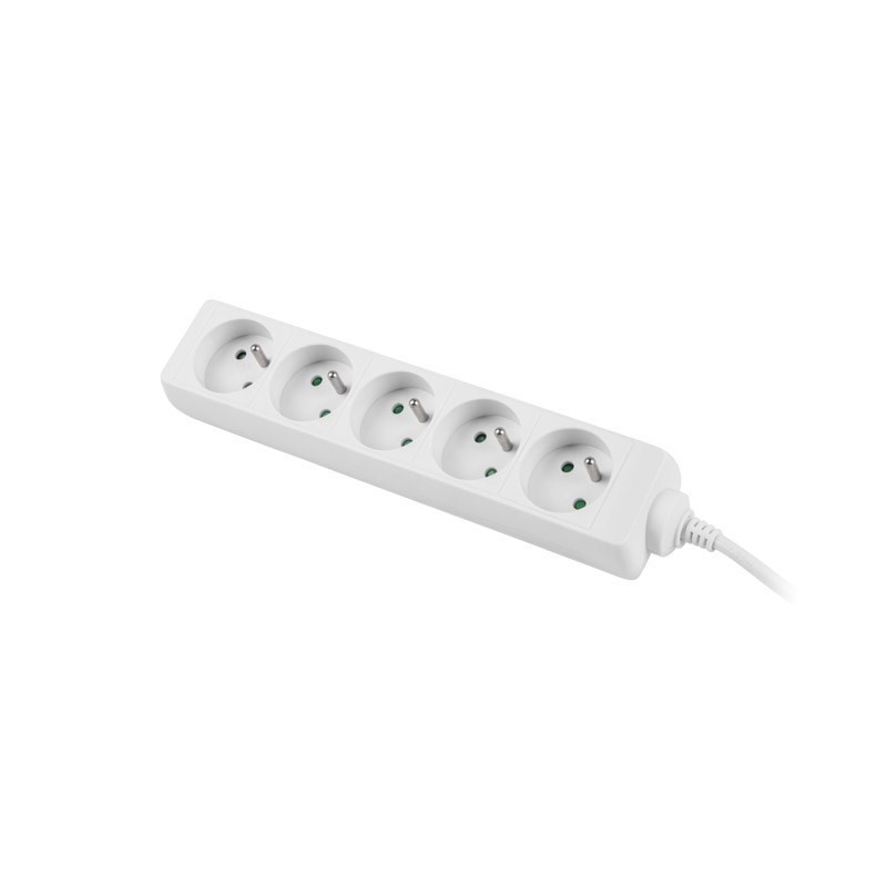 Przedłużacz Lanberg PS0-05E-0150-W (1,5m kolor biały)