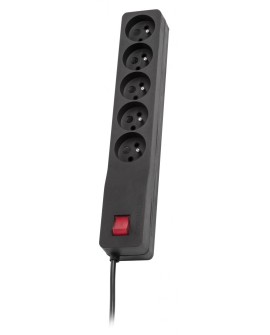 Listwa zasilająca Lestar ZX 510 G-A K.:CZ 3,0M (5 x UTE 10 A 3m kolor czarny)