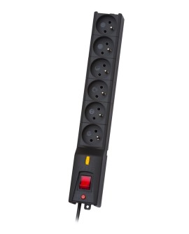 Listwa zasilająca Lestar LX 610 G-A K.:CZ 1,5M (6 x UTE 10 A 1,5m kolor czarny)
