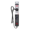 Listwa przeciwprzepięciowa Activejet 5gn/5m/cz (10A 2300W) 5m kolor czarny