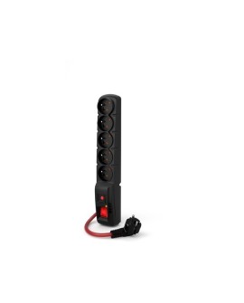 ACAR F5 POWER Czarny 5 x gniazdo sieciowe 230 V 1,5 m