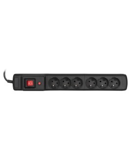 Listwa przeciwprzepięciowa Activejet ACJ COMBO 6Gn 10m (6 x UTE 10m kolor czarny)