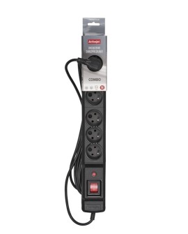 Listwa przeciwprzepięciowa Activejet ACJ COMBO 6Gn 10m (6 x UTE 10m kolor czarny)