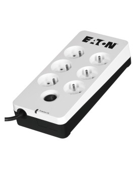 Listwa przeciwprzepięciowa EATON PB6F (6 x UTE 10 A kolor biały)