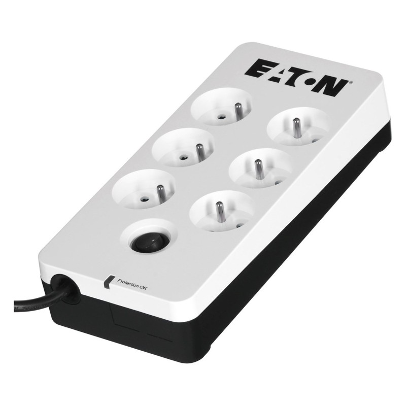 Listwa przeciwprzepięciowa EATON PB6F (6 x UTE 10 A kolor biały)