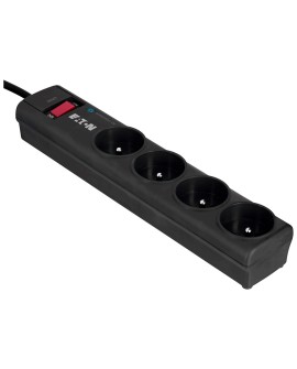 Listwa przeciwprzepięciowa EATON PS4F (4 x UTE 10 A kolor czarny)