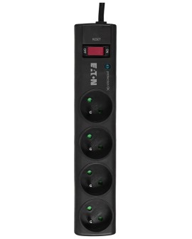 Listwa przeciwprzepięciowa EATON PS4F (4 x UTE 10 A kolor czarny)