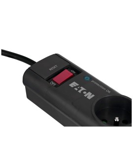 Listwa przeciwprzepięciowa EATON PS4F (4 x UTE 10 A kolor czarny)