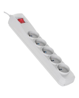 Listwa przeciwprzepięciowa Activejet 5gn/3m/cz (10A 2300W) 3m kolor szary