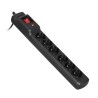 Listwa przeciwprzepięciowa Activejet COMBO 6gn/3m/cz (10A 2300W) 3m kolor czarny