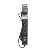 Listwa przeciwprzepięciowa Activejet COMBO 6gn/3m/cz (10A 2300W) 3m kolor czarny