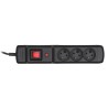 Listwa przeciwprzepięciowa Activejet COMBO 3gn/1,5m/cz (10A 2300W) 1,5m kolor czarny