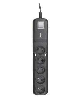 Listwa zasilająca Lestar LV530W 2,5m (5 x UTE 10 A 2,5m kolor czarny)