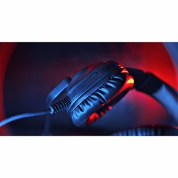 Marvo HG8929 słuchawki z mikrofonem, przewodowa, czarna, podświetlona, 3.5 mm jack + rozdvojka + USB, EOL
