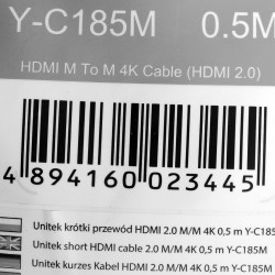 UNITEK KABEL HDMI 2.0 M/M...
