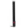 Listwa zasilająca A-LAN PZ081U (8 x UTE 16 A (3680 W) 1,8m kolor czarny)