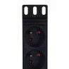 Listwa zasilająca A-LAN PZ081U (8 x UTE 16 A (3680 W) 1,8m kolor czarny)